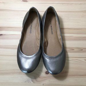 Lucky Brand Emmie Metallic Flats - Size 8